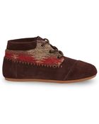 Toms Chocolate Wool Suede Women'S Tribal Boots - Lyst