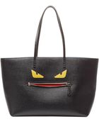 Fendi Roll Leather Tote - Lyst