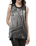 Helmut Lang Silk Tank - Lyst