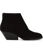 Roberto Del Carlo Block Heel Ankle Boots - Lyst