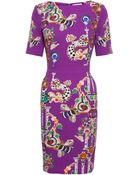 Mary Katrantzou Harlie Stretch Wool Dress - Lyst