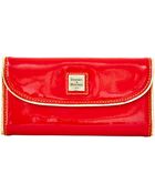 Dooney & Bourke Patent Leather Continental Clutch - Lyst