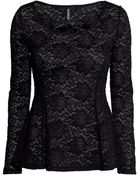 H&M Peplum Top - Lyst