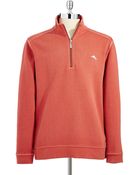 Tommy Bahama Antique Half Zip Pullover Sweater - Lyst