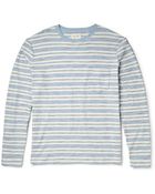 Billy Reid Striped Cotton Longsleeved Tshirt - Lyst