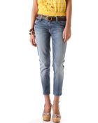 7 For All Mankind Roxanne Cropped Skinny Jeans - Lyst
