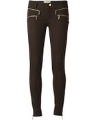 MICHAEL Michael Kors Zip Ankle Skinny Trousers - Lyst