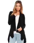 Splendid Thermal Open Cardigan - Lyst
