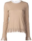 Junya Watanabe Gauze Jersey Top - Lyst