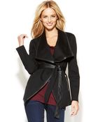 Inc International Concepts Fauxleathertrim Belted Jacket - Lyst