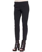 Brunello Cucinelli Paneled Pinstripe Wool Pants - Lyst