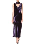Jason Wu Velvet Drape Dress - Lyst