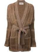 Humanoid Knit Belted Cardigan - Lyst