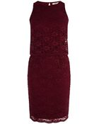 Oasis Corded Lace Tier Dress - Lyst