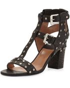 Laurence Dacade Wrinkled Lamb Studded Sandal - Lyst