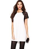 Tfnc Tfnc Lava Lace Swing Dress - Lyst