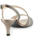 Pelle Moda Bliss Metallic Evening Sandal - Lyst