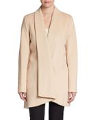 Calvin Klein Front Drape Wool-Blend Coat - Lyst