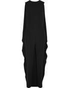 Agnona Cape-back Crepe Jumpsuit - Lyst