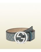 Gucci Online Exclusive Belt With Interlocking G Buckle - Lyst