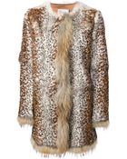 RED Valentino Fur Coat - Lyst