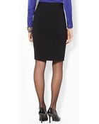 Lauren by Ralph Lauren Stretch Pencil Skirt - Lyst