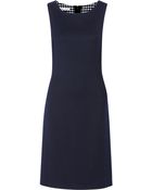 Oscar de la Renta Stretch-Wool Dress - Lyst