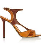 Sergio Rossi Gleam Leather Sandals - Lyst