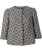 RED Valentino Cropped Embroidered Jacket - Lyst