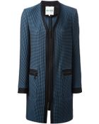 Kenzo Waffle Knit Coat - Lyst