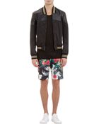 3.1 Phillip Lim Leather and Sateen Bomber Jacket - Lyst