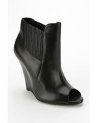 Schutz Peep-Toe Wedge Ankle Boot - Lyst