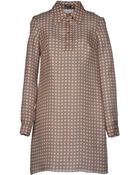 Jil Sander Navy Short Dress - Lyst