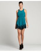 Aryn K. Peacock Jacquard Sleeveless Dress - Lyst