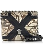 Roberto Cavalli Hera Medium Multicolor Python Shoulder Bag - Lyst
