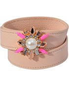 Shourouk Triple Wrap Beedis Bracelet - Lyst