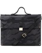 Valentino Rockstud Camo Briefcase - Lyst