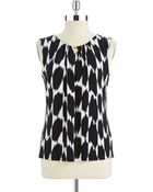 Ivanka Trump Keyhole Blouse - Lyst