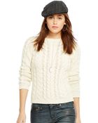 Polo Ralph Lauren Cable-Knit Cotton Sweater - Lyst