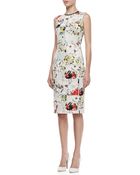 Erdem Maura Fitted Floral Patchwork Dress - Lyst