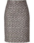 Giambattista Valli Metallic Tweed Pencil Skirt - Lyst