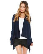 Splendid Thermal Open Cardigan - Lyst