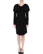Vera Wang Short Dress - Lyst