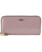 Cole Haan Patent Leather Travel Zip Wallet - Lyst