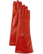 Portolano Cashmere-Lined Leather Gloves - Lyst