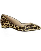 Tory Burch Leopard Print Nicki Flats - Lyst