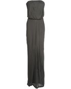 Velvet Long Dress - Lyst