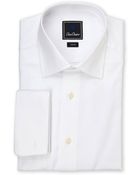 David Donahue French Cuff Trim Fit Dress Shirt - Lyst