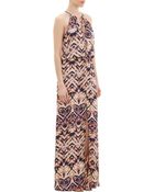 Parker Sunriseprint Maxi Halter Dress - Lyst