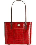 Dooney & Bourke Croco Lexington Shopper - Lyst
